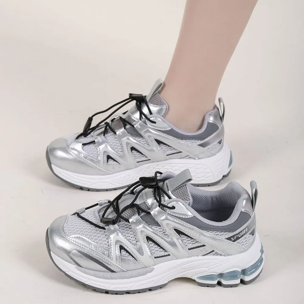 Elastic Lock Laces Mesh Breathable Athletic